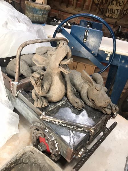 Darby & Jones - commission under construction. Dog Tired!: Swipe To View More Images