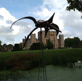Flying dragon over Hever Castle: Click Here To View Larger Image