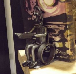Wheelchair bookend. A wide range of figures is available.: Click Here To View Larger Image
